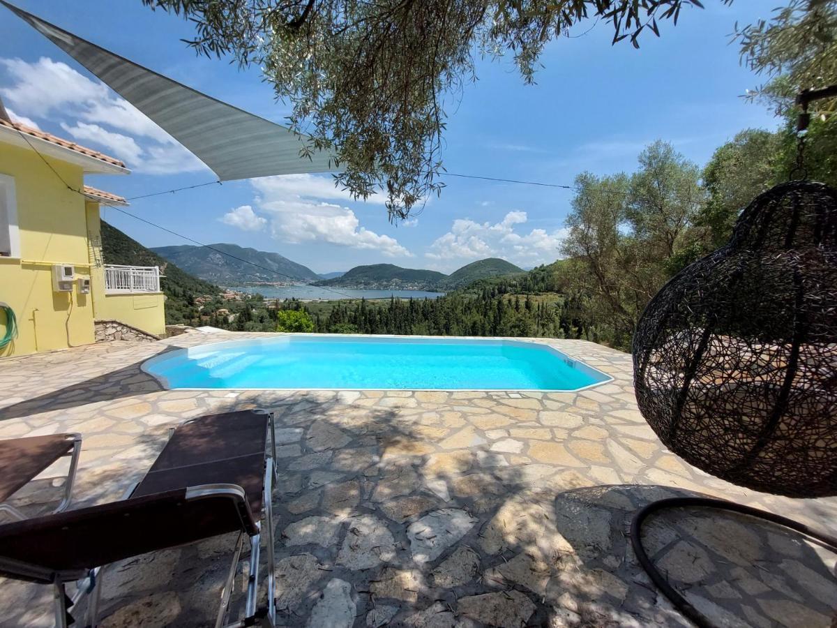 Villa Sunrise With Stunning Views And Private Pool Katokhórion المظهر الخارجي الصورة